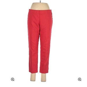 Crosby Red Women's Straight Leg Chino Ankle Pants